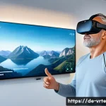 Home 19 가상현실 재활치료의 발전 현황 - A modern rehabilitation clinic room in Germany with a middle-aged patient wearing comfortable sports...